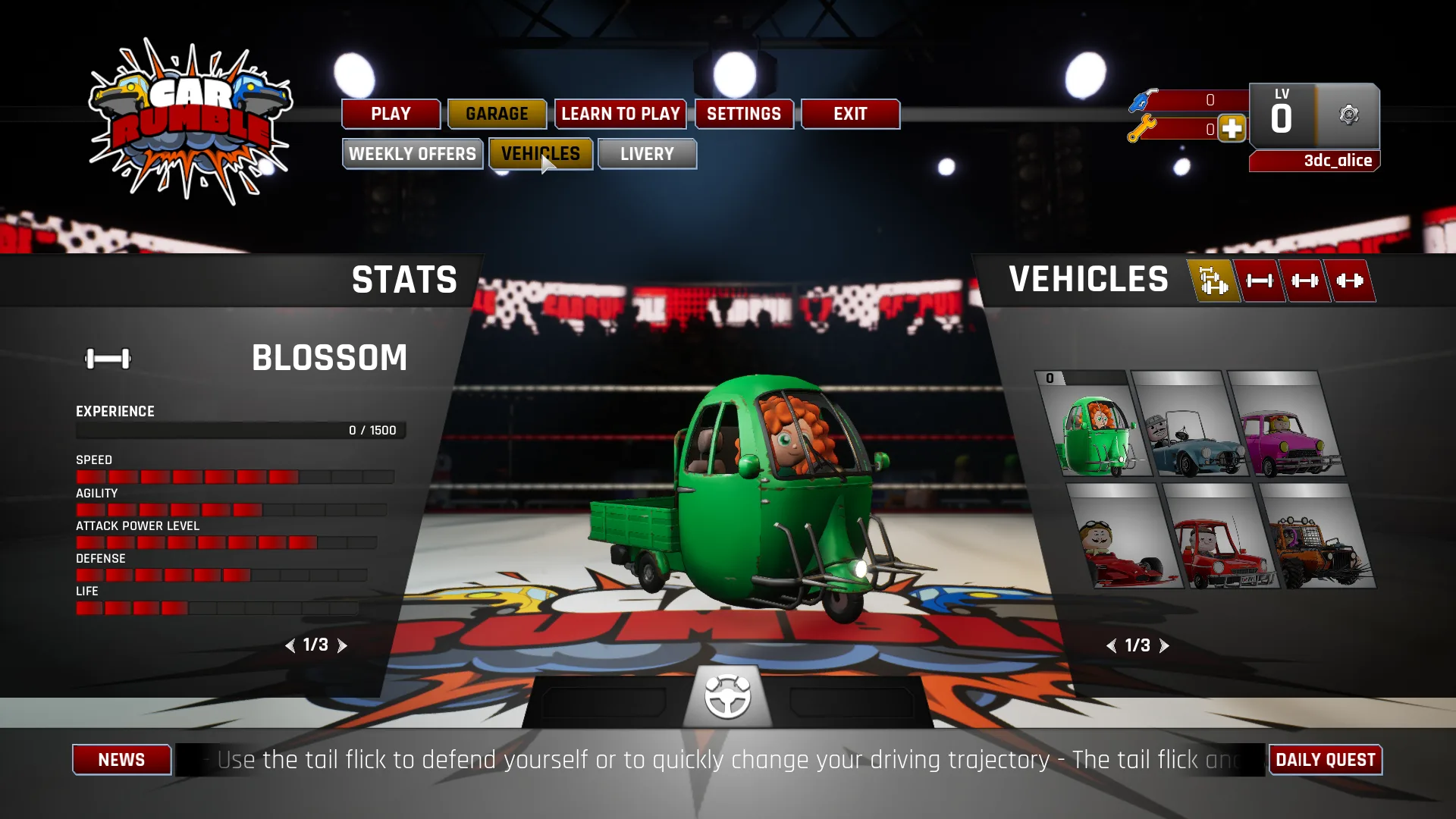 CARRUMBLE screen 2